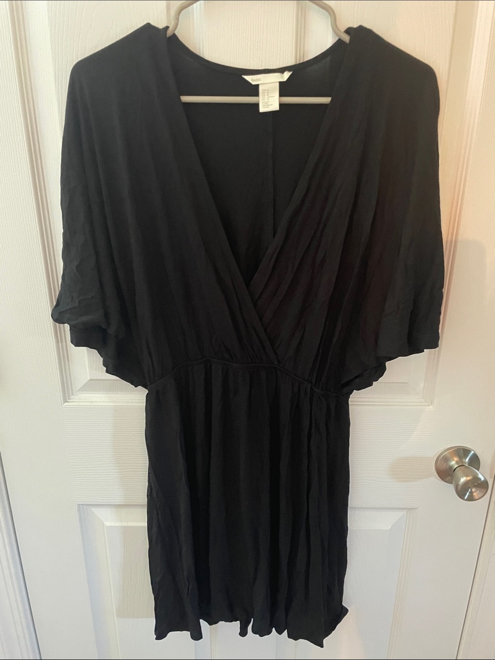 H & M Women's Black Wrap-Style Dress